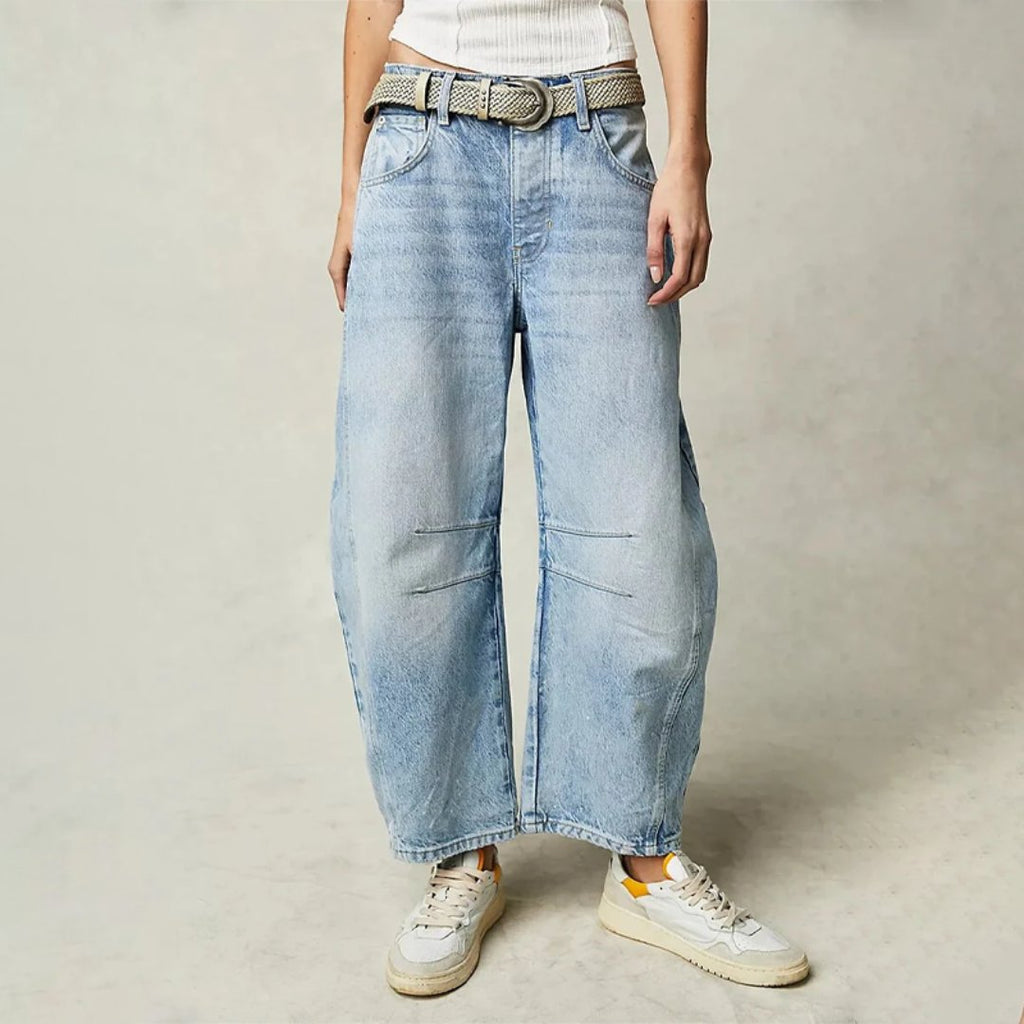 Jeans Mid-Rise Heavyweight Denim Cropped for Women