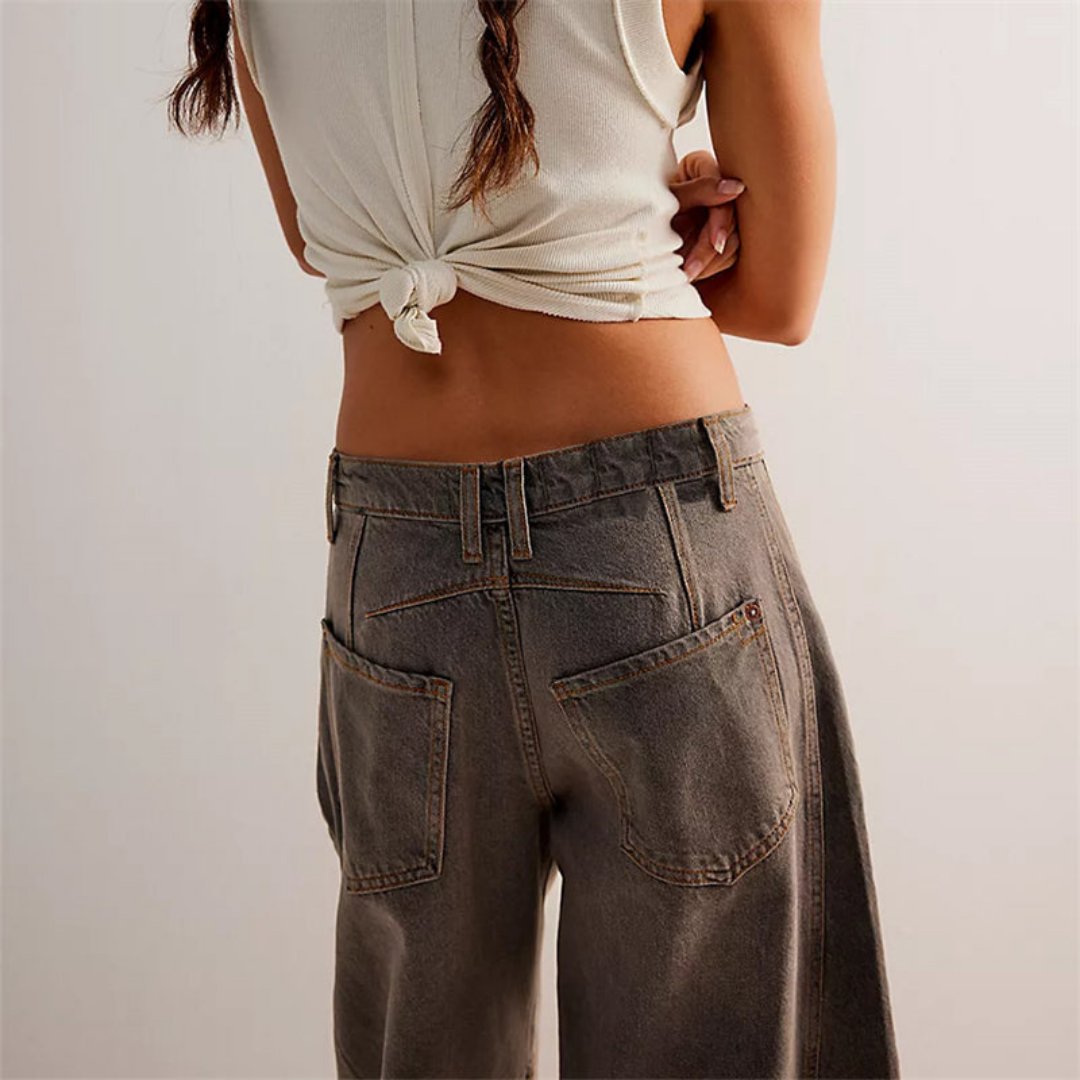 Jeans Mid-Rise Heavyweight Denim Cropped for Women