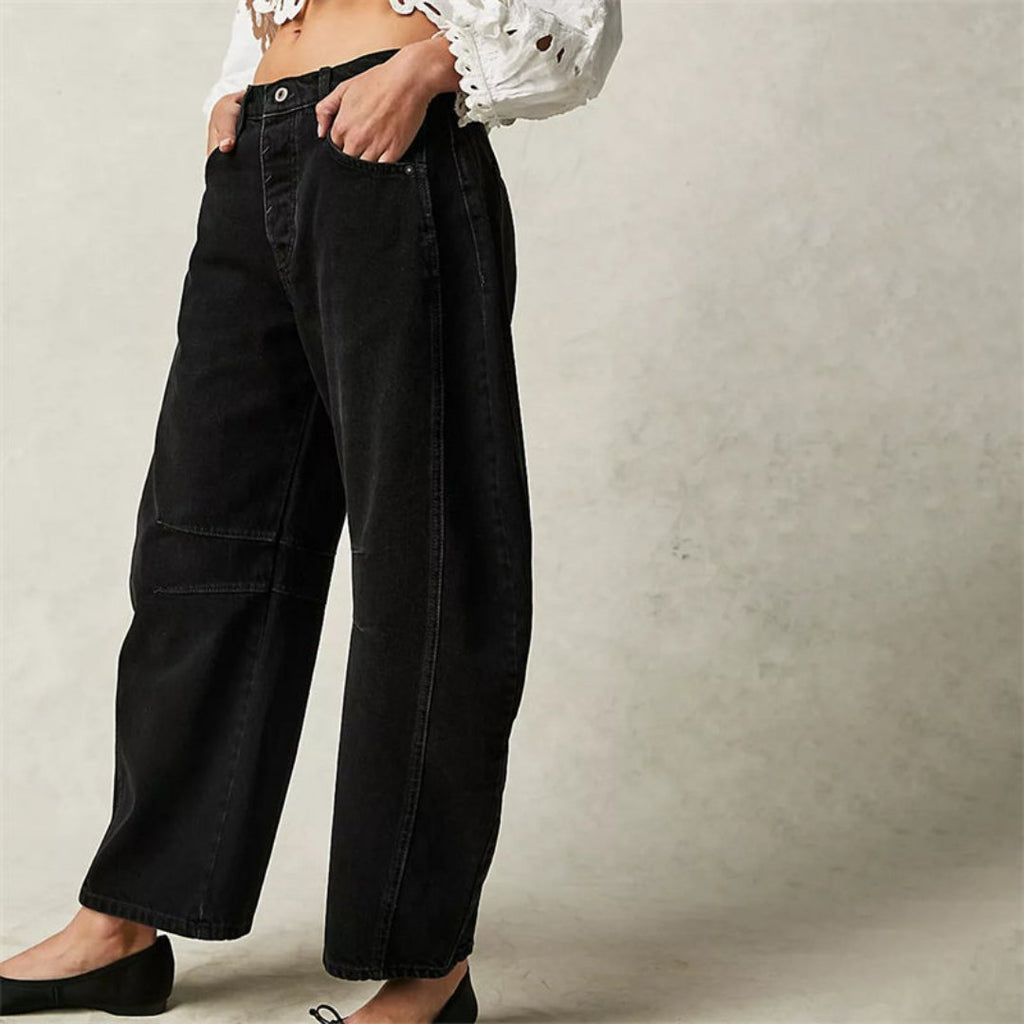 Jeans Mid-Rise Heavyweight Denim Cropped for Women
