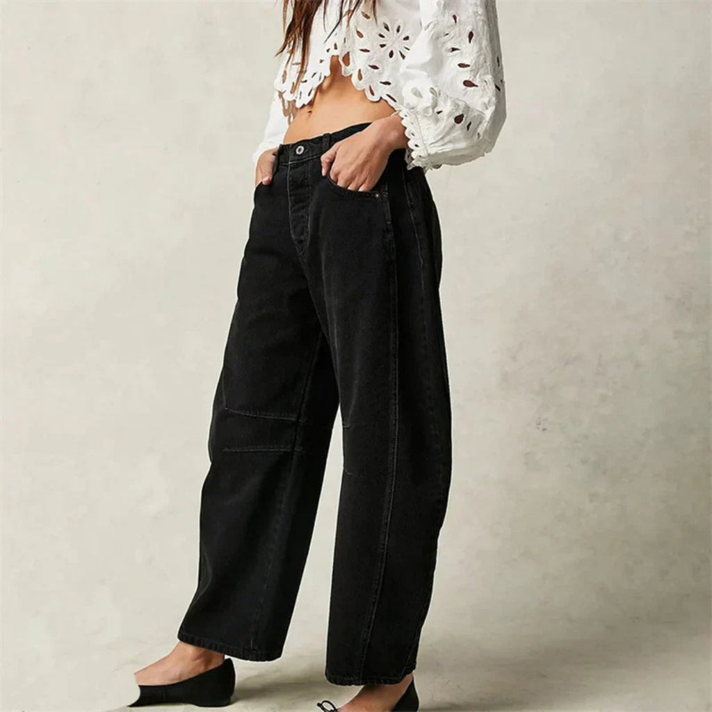 Jeans Mid-Rise Heavyweight Denim Cropped for Women