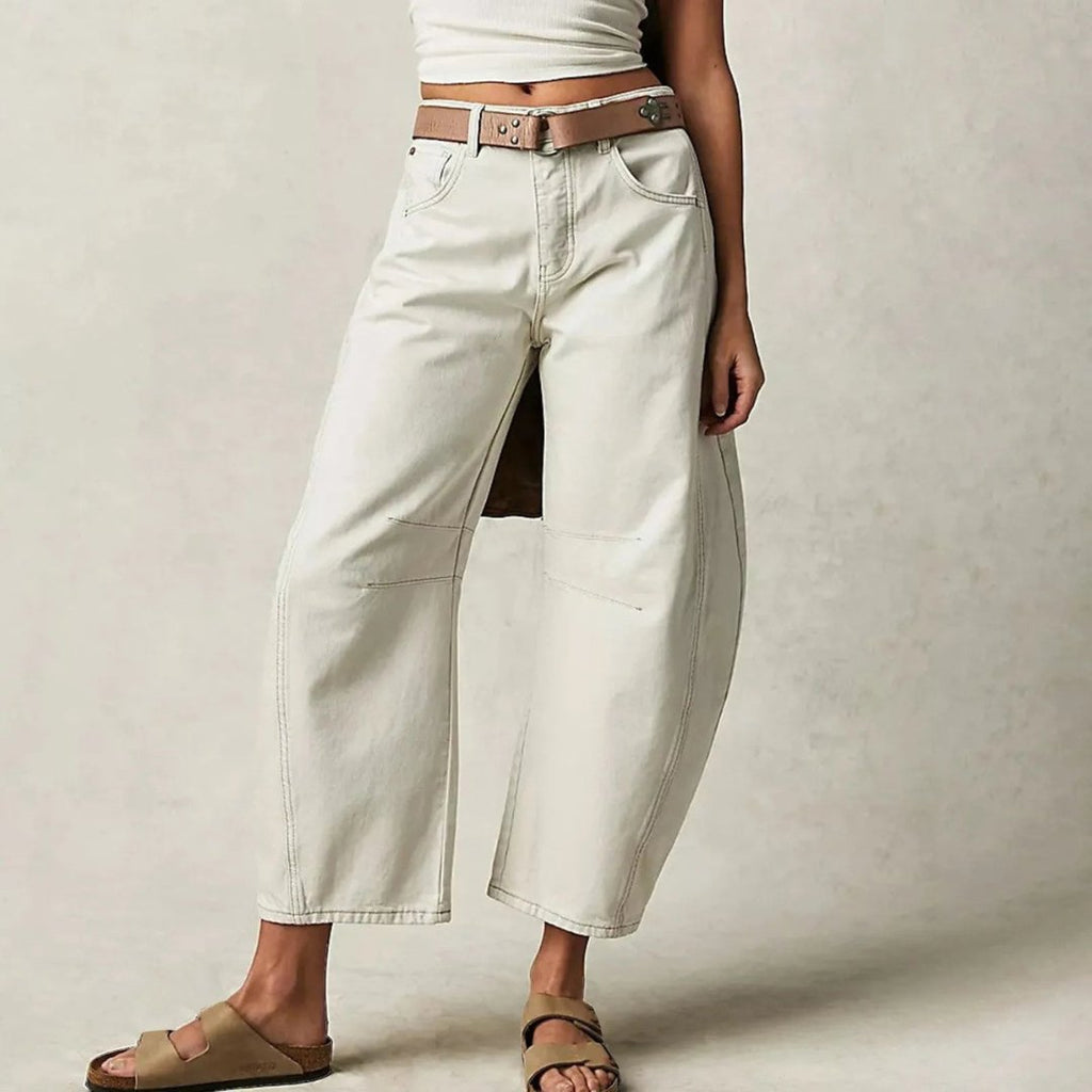 Jeans Mid-Rise Heavyweight Denim Cropped for Women