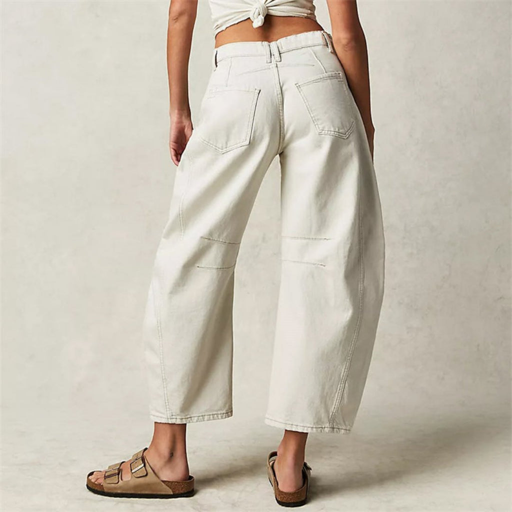 Jeans Mid-Rise Heavyweight Denim Cropped for Women