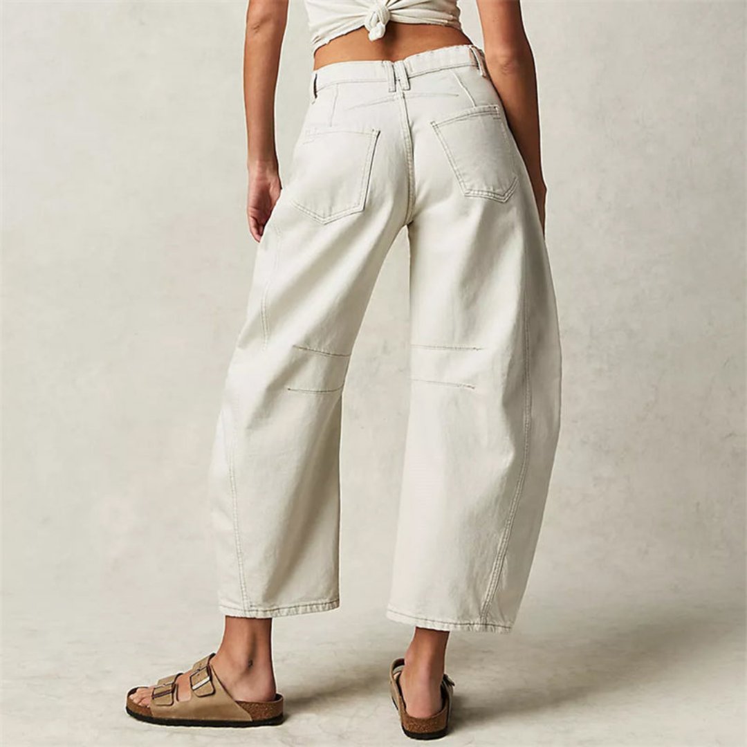 Jeans Mid-Rise Heavyweight Denim Cropped for Women