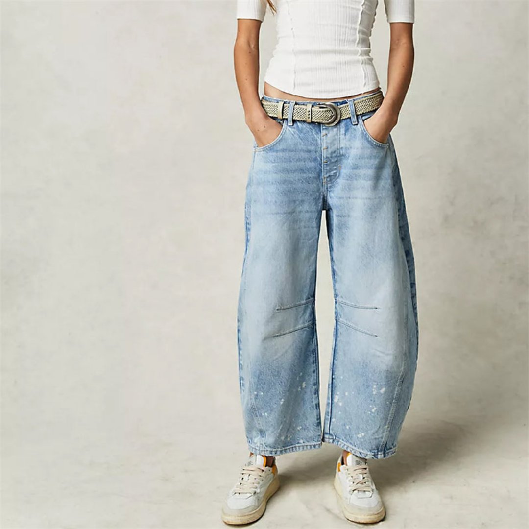 Jeans Mid-Rise Heavyweight Denim Cropped for Women