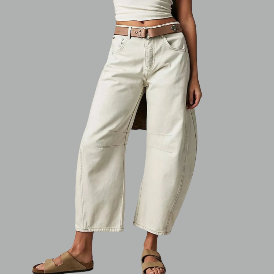 Jeans Mid-Rise Heavyweight Denim Cropped for Women