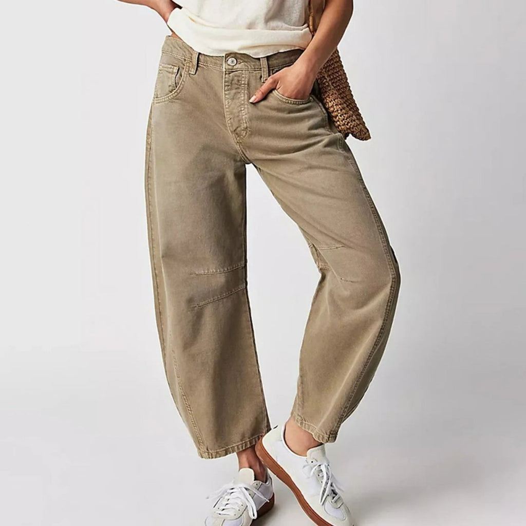 Jeans Mid-Rise Heavyweight Denim Cropped for Women