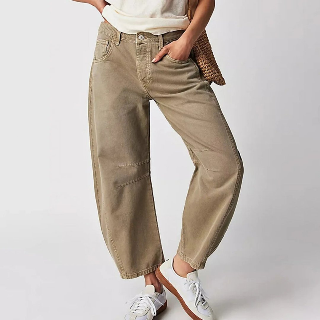 Jeans Mid-Rise Heavyweight Denim Cropped for Women