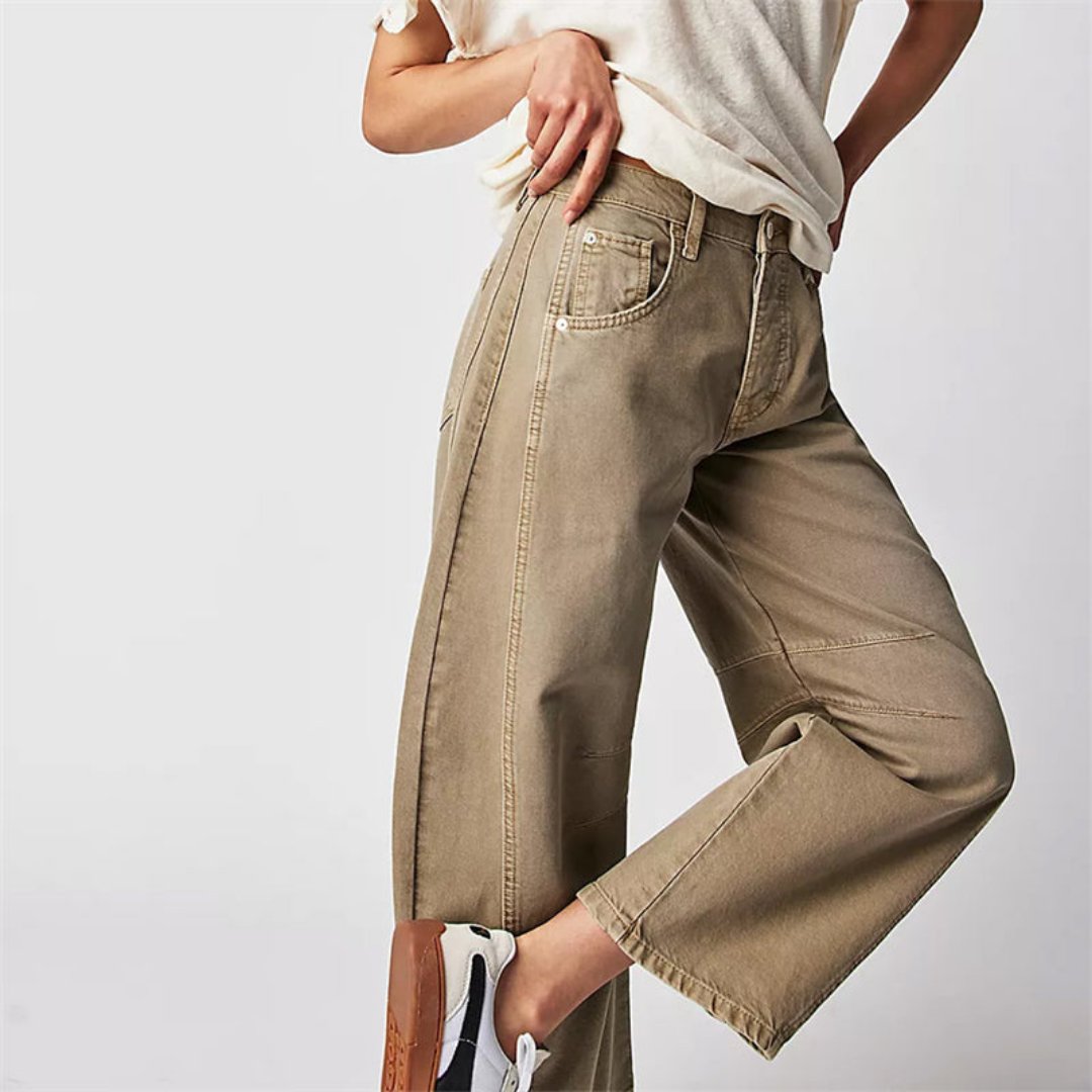 Jeans Mid-Rise Heavyweight Denim Cropped for Women