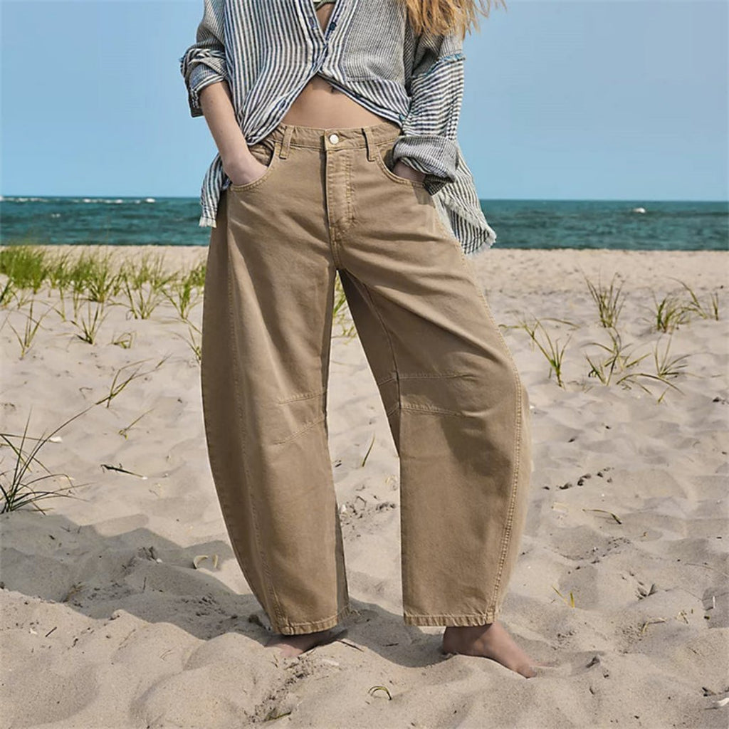 Jeans Mid-Rise Heavyweight Denim Cropped for Women