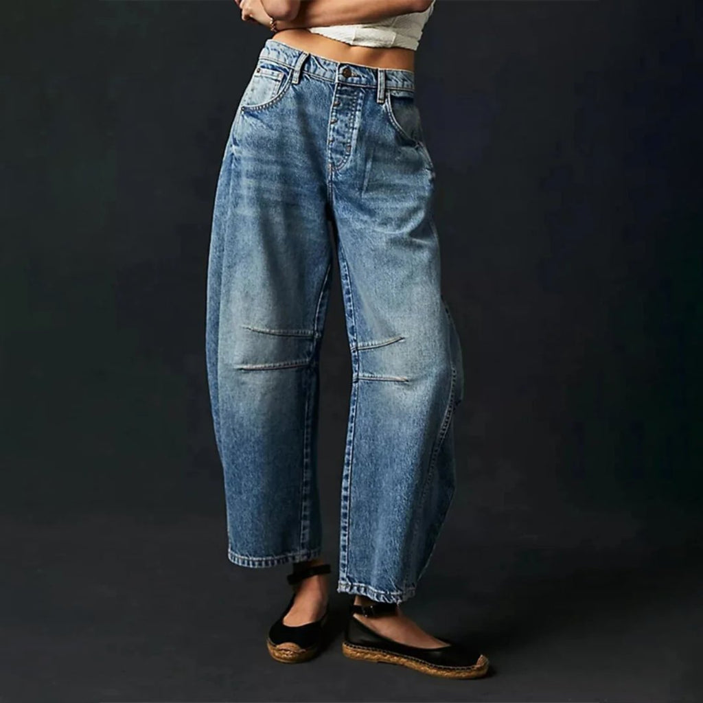 Jeans Mid-Rise Heavyweight Denim Cropped for Women