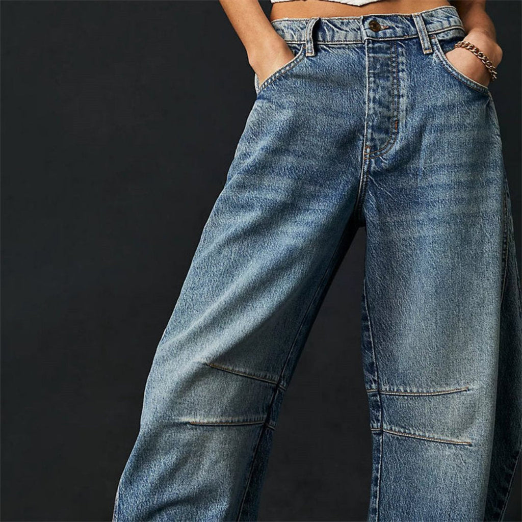 Jeans Mid-Rise Heavyweight Denim Cropped for Women
