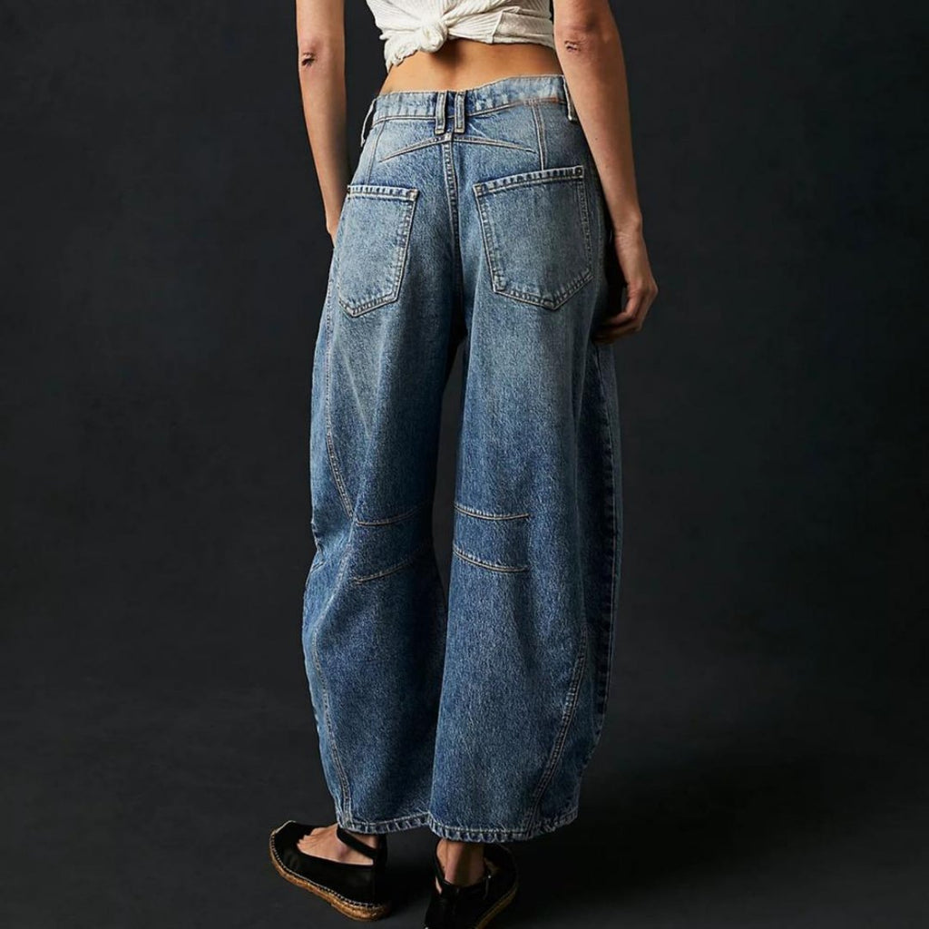 Jeans Mid-Rise Heavyweight Denim Cropped for Women