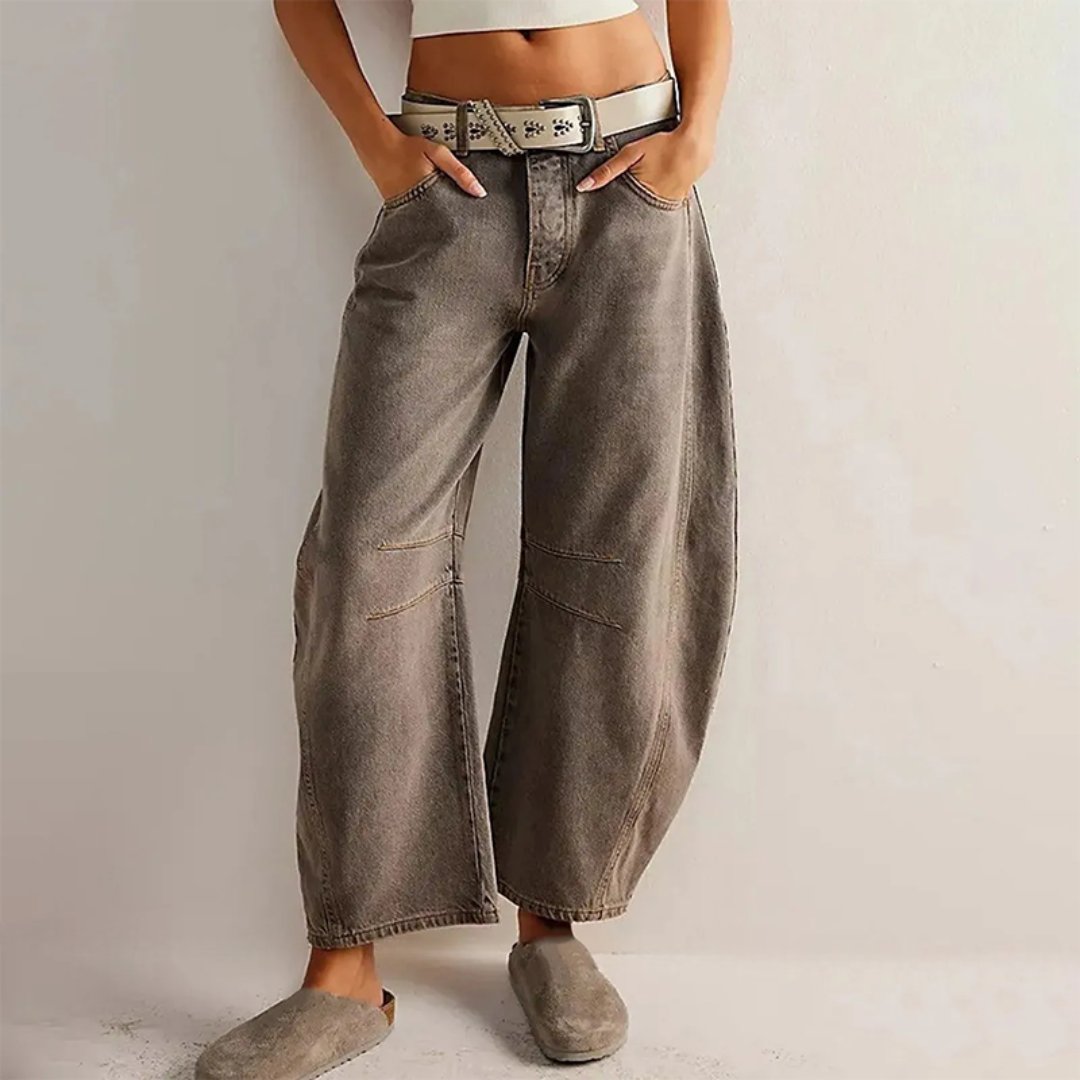 Jeans Mid-Rise Heavyweight Denim Cropped for Women