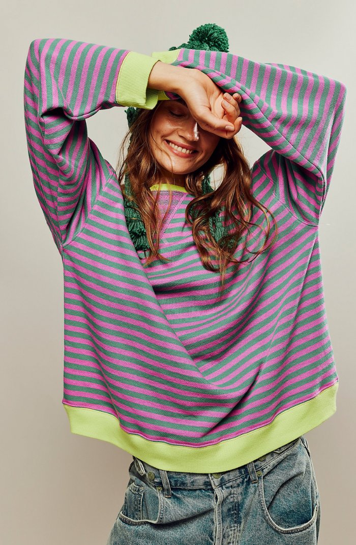 Sweatshirt Oversized Drop-Shoulder for Women
