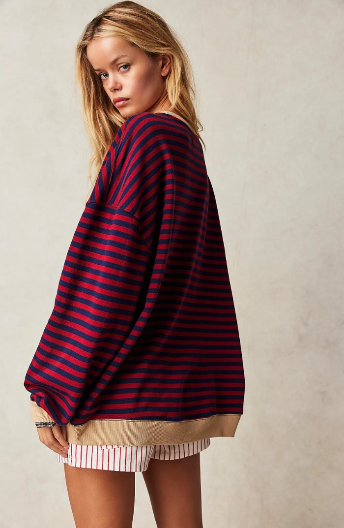 Sweatshirt Oversized Drop-Shoulder for Women