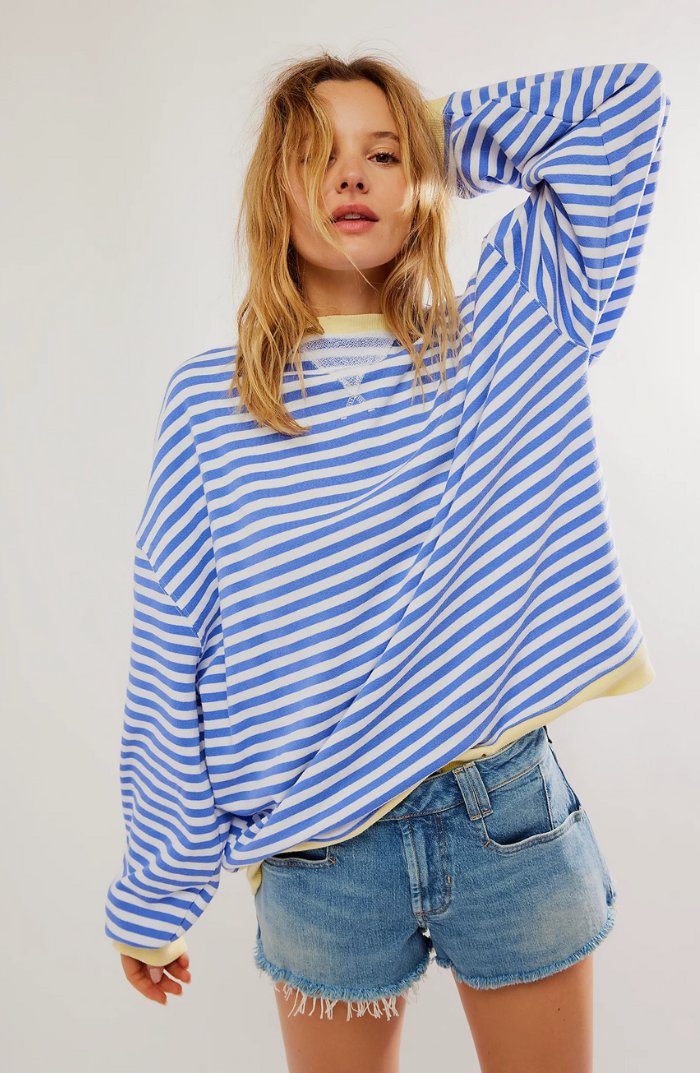 Sweatshirt Oversized Drop-Shoulder for Women