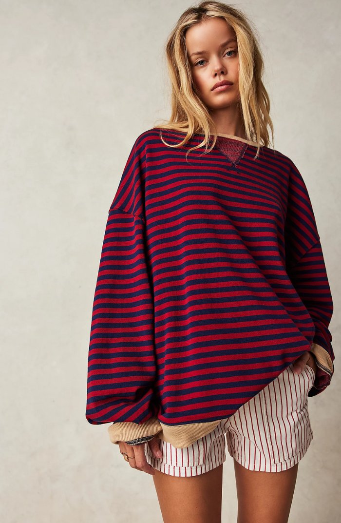 Sweatshirt Oversized Drop-Shoulder for Women