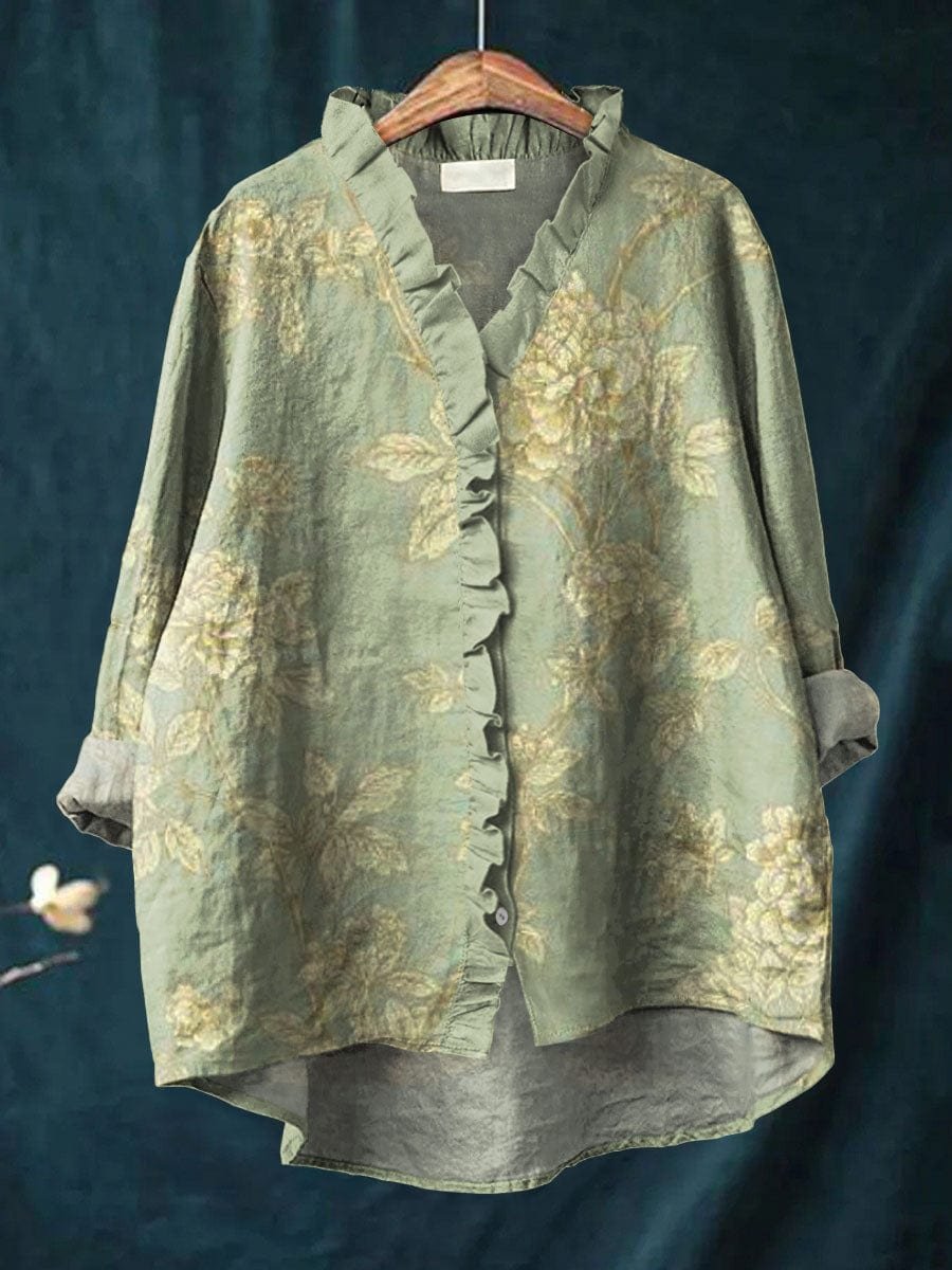 Blouse Ruffle Neck for Women